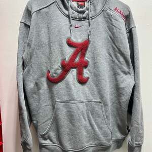 Vintage Nike Alabama Crimson Tide Gray Hoodie Size Medium